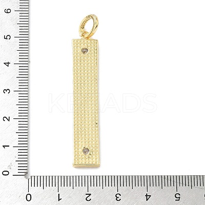 Brass Micro Pave Cubic Zirconia Pendants KK-L239-037G-1