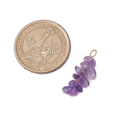 10Pcs 5 Colors 12 Constellation Natural Citrine & Natural Obsidian & Fluorite & Amethyst & Strawberry Quartz Pendants PALLOY-JF02839-02-1