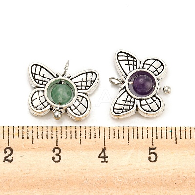 Natural & Synthetic Stone Pendants X-PALLOY-JF01714-04-1