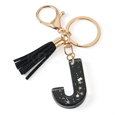 1Pc Resin Letter Keychains KEYC-TADJ0001-09J-1