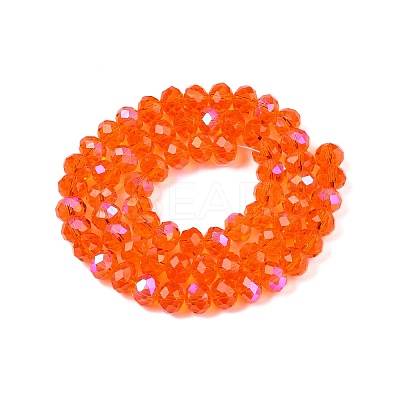 Electroplate Glass Beads Strands EGLA-A044-T8mm-L25-1