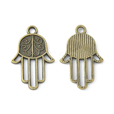 Tibetan Style Alloy Pendants TIBEP-23356-AB-NR-1
