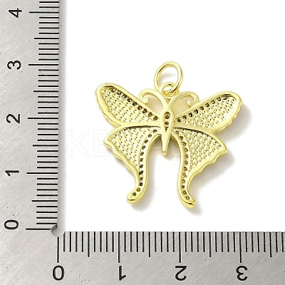 Brass Enamel Micro Pave Cubic Zirconia Pendants KK-Z042-09G-03-1
