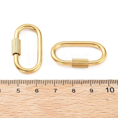 304 Stainless Steel Locking Carabiner STAS-C092-09B-G-1