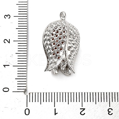 Hollow Brass Pendants KK-L229-007P-1