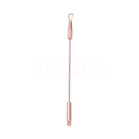 201 Stainless Steel Beadable Double Head Cuticle Pusher Nail Tools STAS-R161-01RG-1