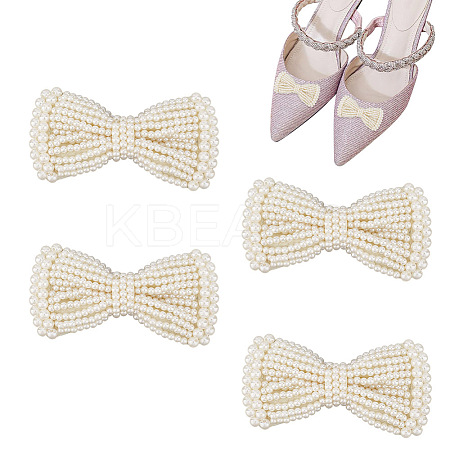  4Pcs Cloth Bowknots Shoe Decorations FIND-NB0003-24-1
