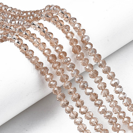 Electroplate Glass Beads Strands EGLA-A034-T3mm-B24-1