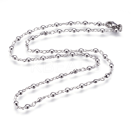 Non-Tarnish 304 Stainless Steel Chain Necklaces LS-STAS-P164-12P-1
