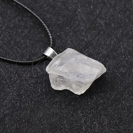 Natural Quartz Crystal Raw Rough Nuggets Pendant Necklace FS-WG50F2C-03-1