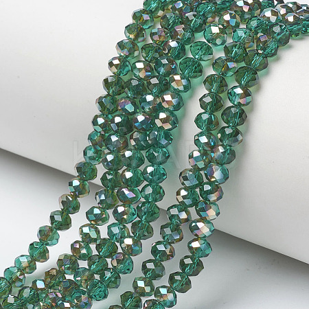 Electroplate Glass Beads Strands EGLA-A034-T2mm-J01-1