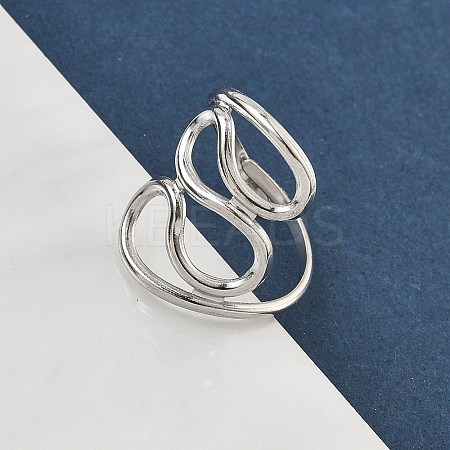 304 Stainless Steel Finger Rings for Women RJEW-A079-08A-P-1