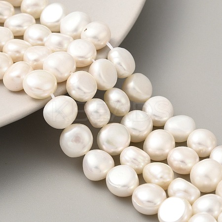 Natural Cultured Freshwater Pearl Beads Strands PEAR-A006-09I-X-1