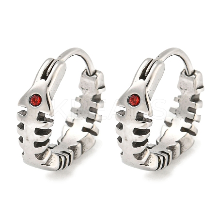 316 Surgical Stainless Steel Hoop Earrings EJEW-D096-09P-AS-1