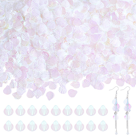 2000Pcs UV Plating Resin Charms RESI-NB0002-17A-1