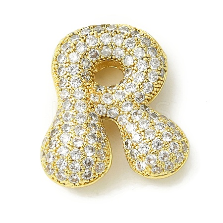 Rack Plating Brass Cubic Zirconia Pendants KK-S378-02G-R-1