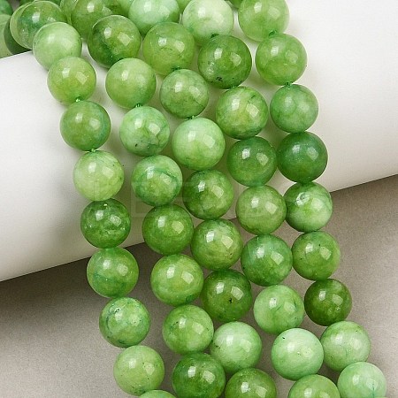 Natural Dyed White Jade Beads Strands GG-CBAEB22-B01-8mm-14-1