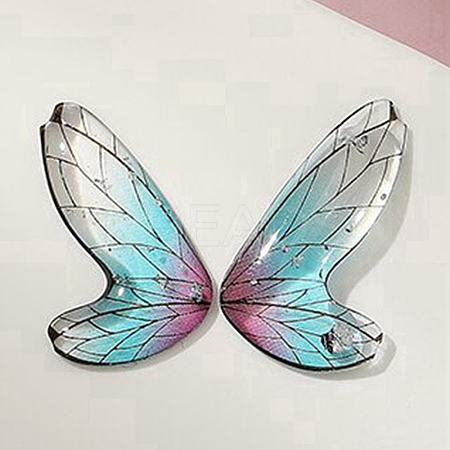 Gradient Color Transparent Resin Pendants LS-RESI-TAC0019-06A-1