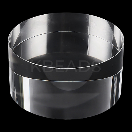 Column Transparent Acrylic Jewelry Display Pedestals ODIS-WH0106-29-1