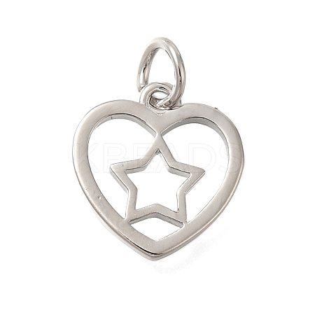 Heart Rack Plating Brass Charms LS-KK-I716-21B-P-1