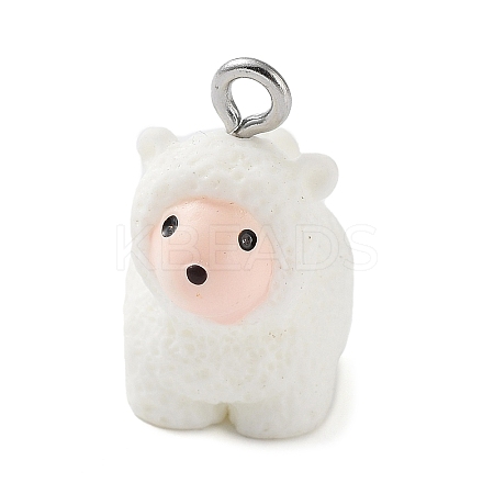 Opaque Resin Pendants RESI-Z014-01L-1