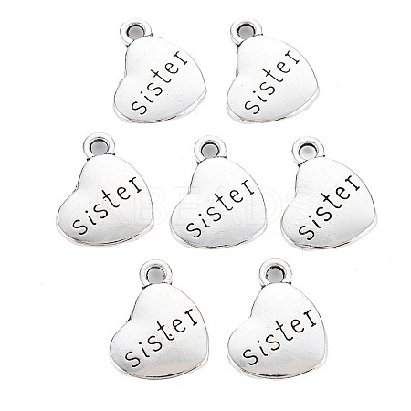 Tibetan Style Alloy Family Charms LS-X-TIBEP-5429-AS-LF-1