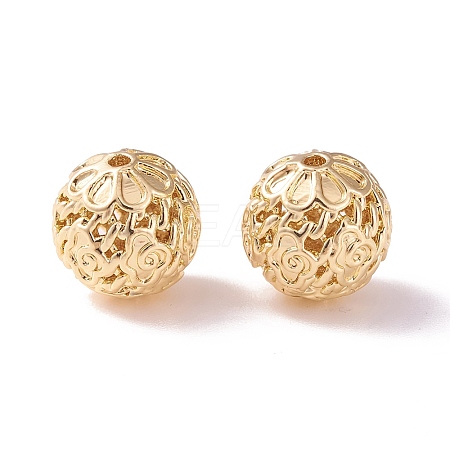 Brass Hollow Beads LS-KK-P226-37CG-01-1