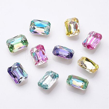 K9 Glass Rhinestone Cabochons GLAA-D001-06-1