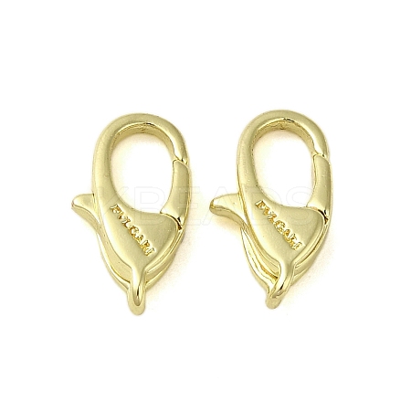 Brass Lobster Claw Clasps KK-B089-24A-G-1