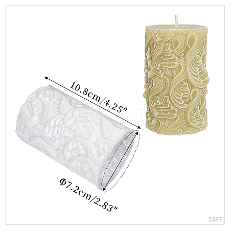 Pillar DIY Silicone Candle Molds PW-WG89480-06-1