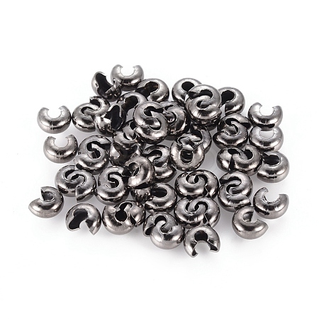Iron Crimp Beads Covers IFIN-H028-NFB-NF-1