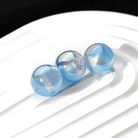 30Pcs Gradient Color Opaque Resin Beads PW-WG675F3-02-1