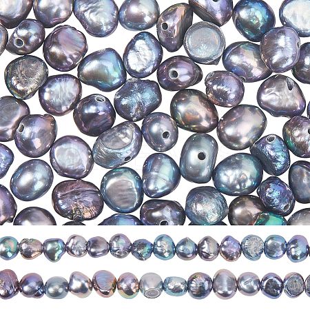 3 Strands Natural Baroque Pearl Keshi Pearl PEAR-SC0001-14-1