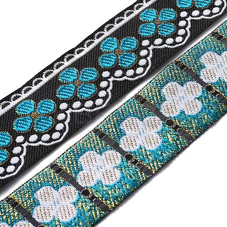 Ethnic Style Polyester Ribbon OCOR-WH0047-38B-1