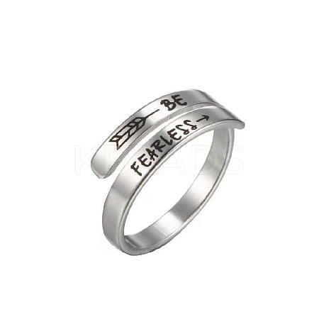 201 Stainless Steel Finger Rings FS-WGA0219-07-1