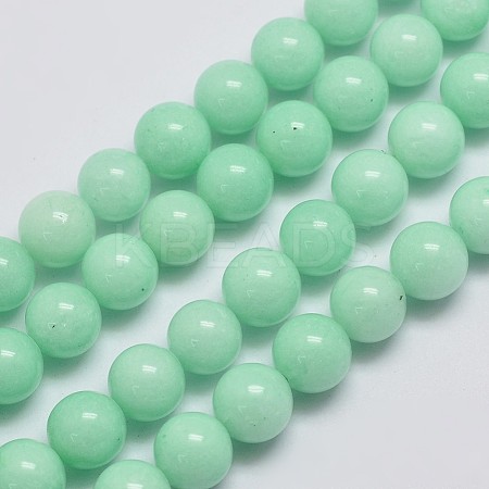 Natural Malaysia Jade Beads Strands G-A146-8mm-B06-1