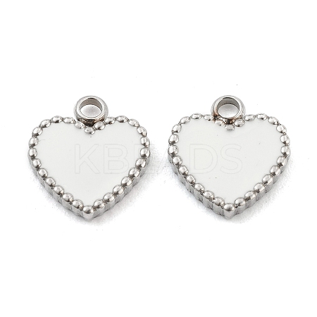 Fashion 304 Stainless Steel Enamel Pendants STAS-Z009-08P-1