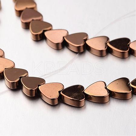 Electroplate Non-magnetic Synthetic Hematite Bead Strands G-F300-23C-08-1