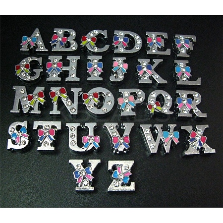 Zinc Alloy Slide Charms ALRI-WH0006-02P-1