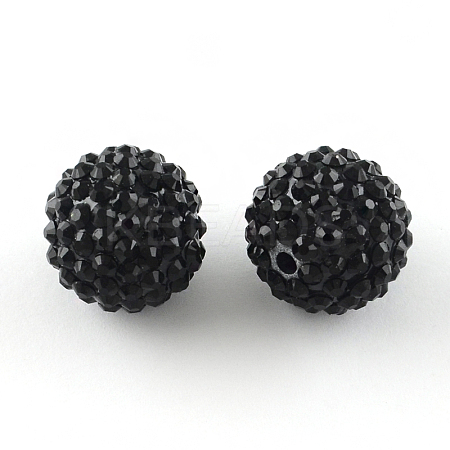 Resin Rhinestone Beads RESI-S315-10x12-01-1