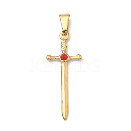 304 Stainless Steel Pendants STAS-F336-19G-01-1