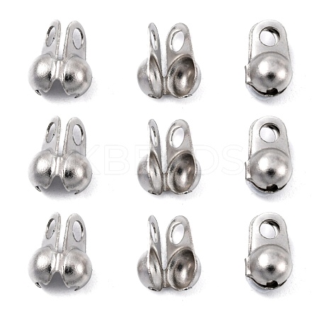 Tarnish Resistant 304 Stainless Steel Bead Tips STAS-R063-22-1