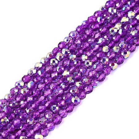 Transparent Glass Beads Strands EGLA-N028-01A-A03-1