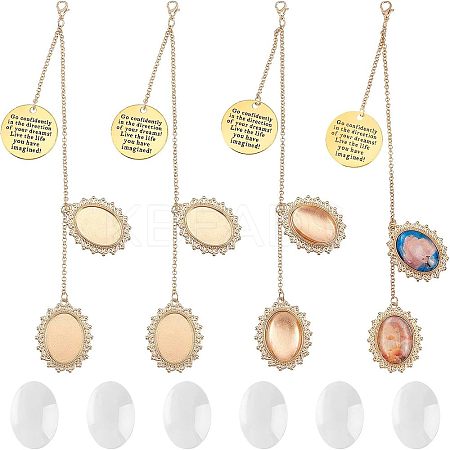 DIY Zinc Alloy Graduation Season Hat Brims Photo Pendant AJEW-CA0002-29-1