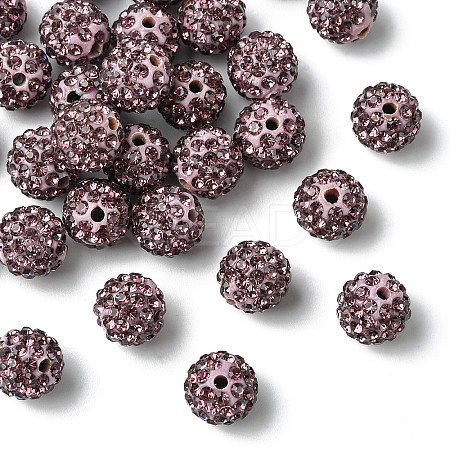 30Pcs Pave Disco Ball Beads RB-YW0001-14P-1