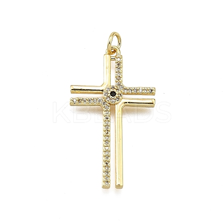 Brass Micro Pave Cubic Zirconia Pendants LS-KK-Z100-26G-1