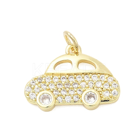 Brass Micro Pave Cubic Zirconia Pendants LS-KK-D105-05G-1