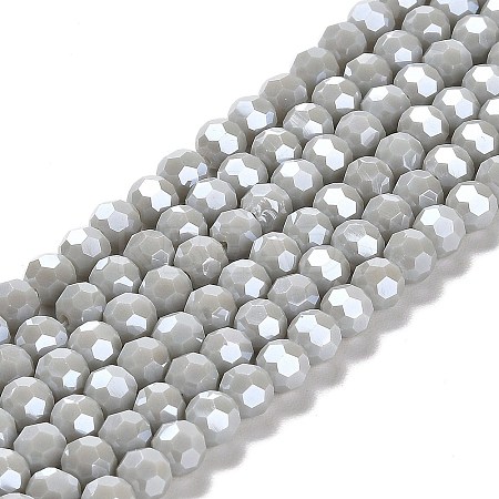 Electroplate Opaque Glass Beads Strands LS-EGLA-A035-P6mm-A22-1