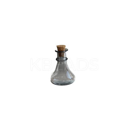 Miniature Glass Empty Wishing Bottles BOTT-PW0006-01C-1