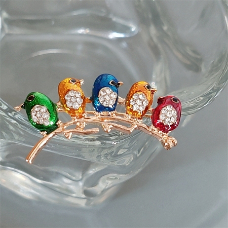 Bird in the Branch Enamel Pins LS-PW-WG04B6D-02-1